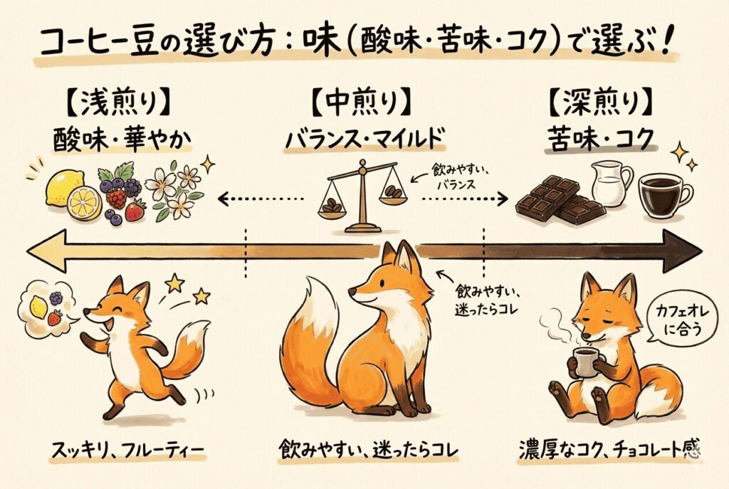 コーヒー豆の選び方①味で選ぶ！：「カルディのおすすめコーヒー豆人気ランキング」